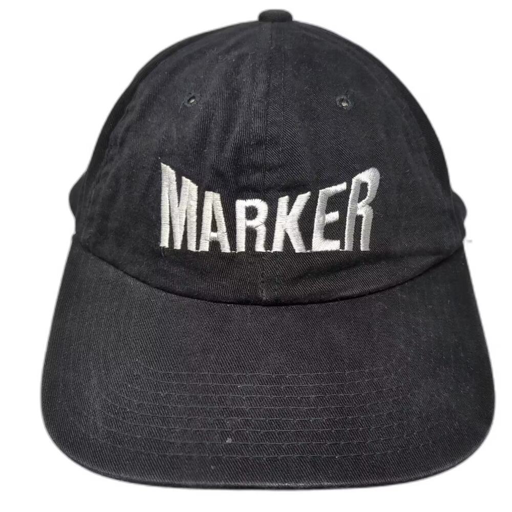 Marker Rossignol Deer Valley Ski Hat Snapback Black White OS Embroidered Race